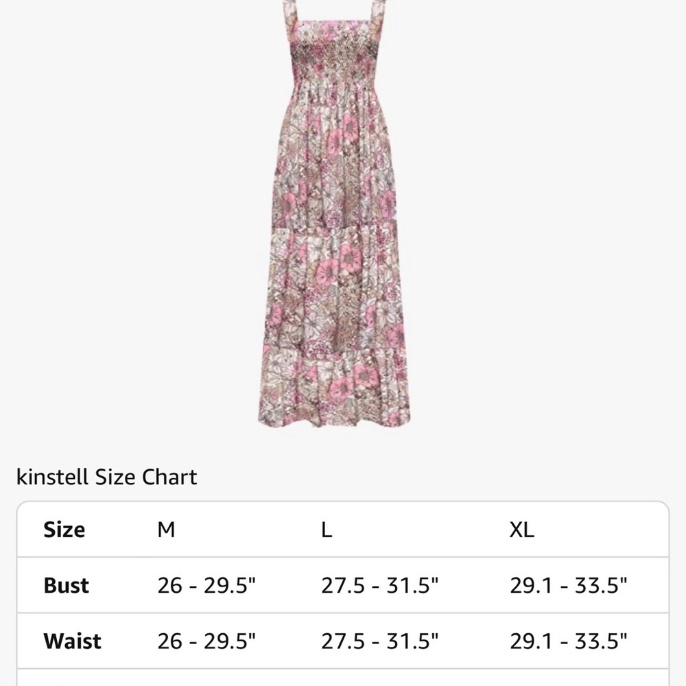 Amazon Pink Floral Midi Dress - Picture 4 of 4